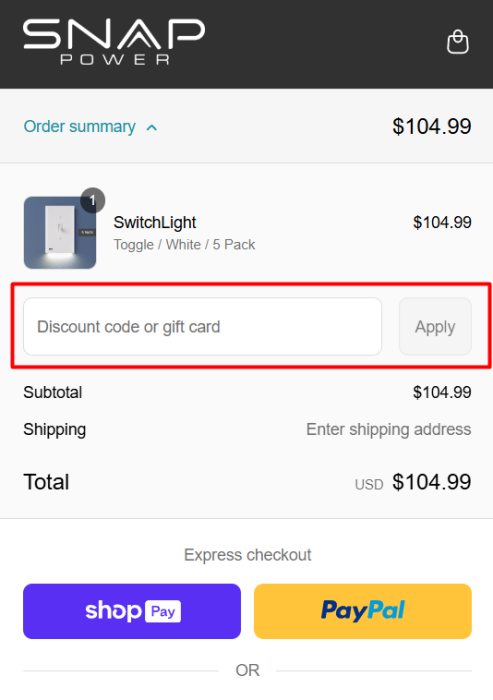 How to use SnapPower promo code
