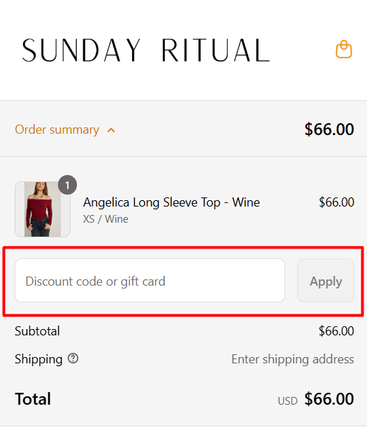 How to use Sunday Ritual promo code