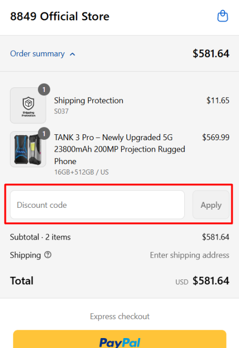 How to use 8849 Tech promo code
