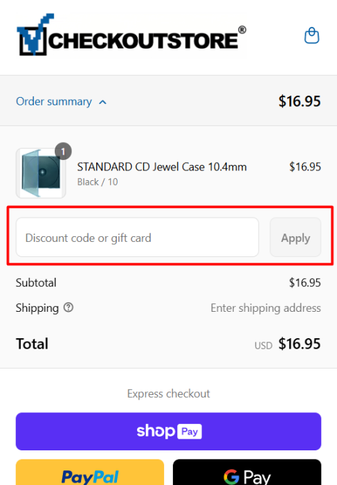 How to use CheckOutStore.com promo code
