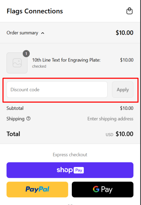 How to use Flags Connections promo code
