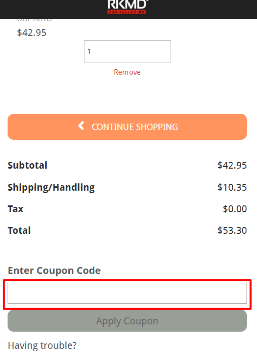 How to use Rob Keller MD promo code