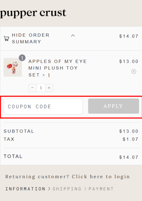 Where to enter Pupper Crust promo code How to use Pupper Crust promo code