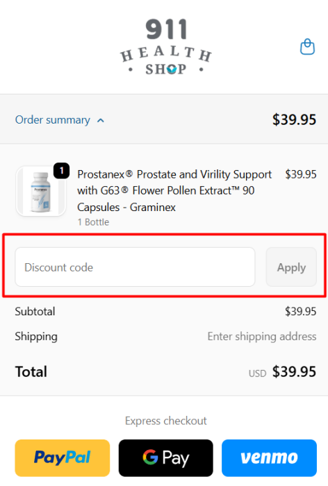 Where to enter 911 Health Shop promo code How to use 911 Health Shop promo code