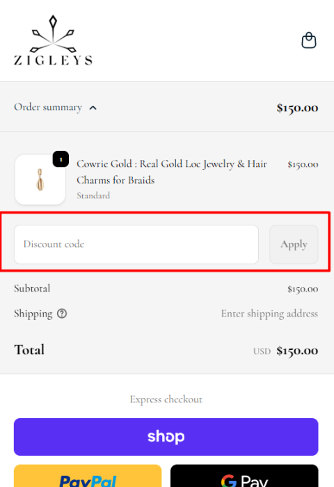 Where to enter Zigleys promo code How to use Zigleys promo code