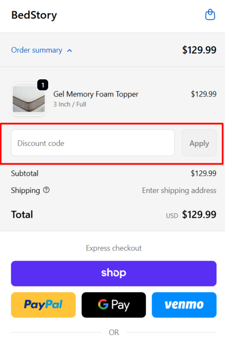 Where to enter BedStory promo code How to use BedStory promo code