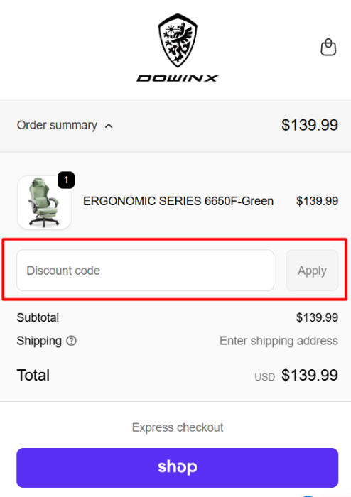 Where to enter DOWINX promo code How to use DOWINX promo code