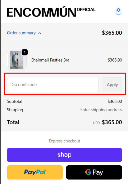 How to use ENCOMMÚN Official promo code