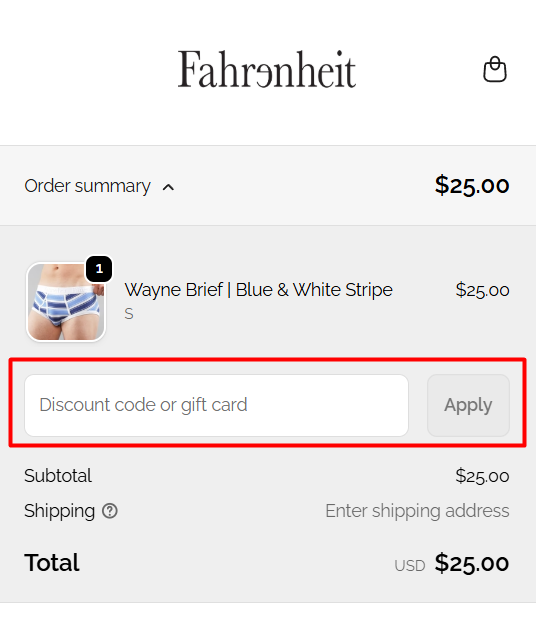 How to use Fahrenheit promo code