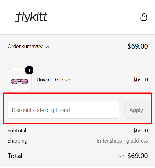 How to use Flykitt promo code