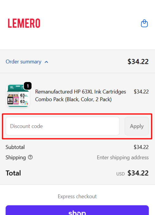 Where to enter LEMERO promo code How to use LEMERO promo code