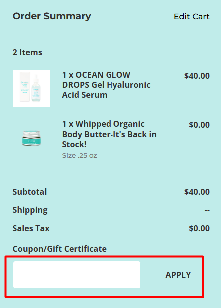 How to use Laguna Herbals promo code
