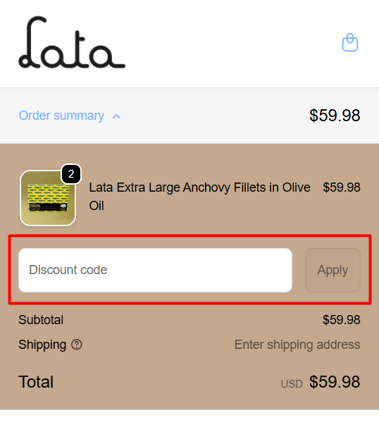 How to use Lata promo code