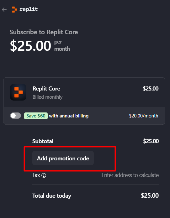 How to use Replit promo code
