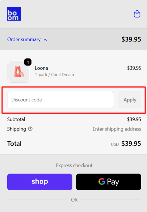 How to use Boom Home Medical promo code