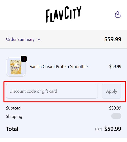 How to use FlavCity promo code