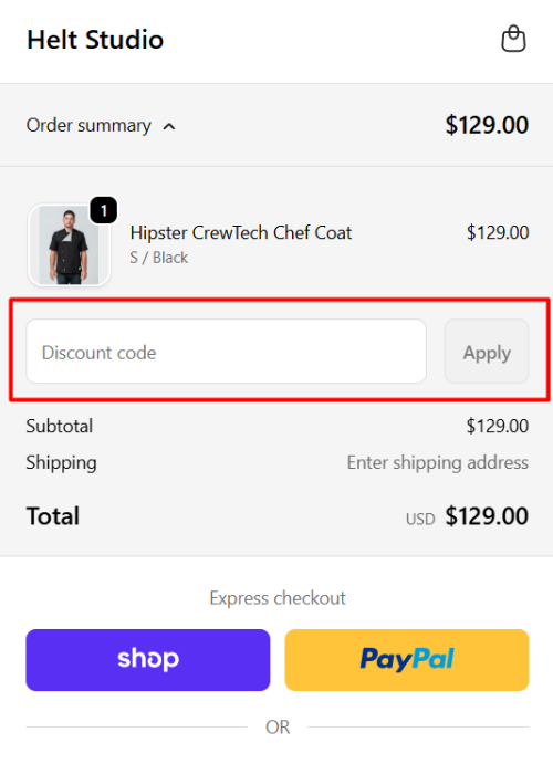 How to use Helt Studio promo code