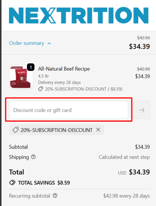 Where to enter Nextrition promo code How to use Nextrition promo code