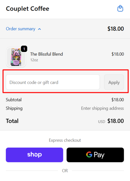 Where to enter Couplet Coffee promo code How to use Couplet Coffee promo code