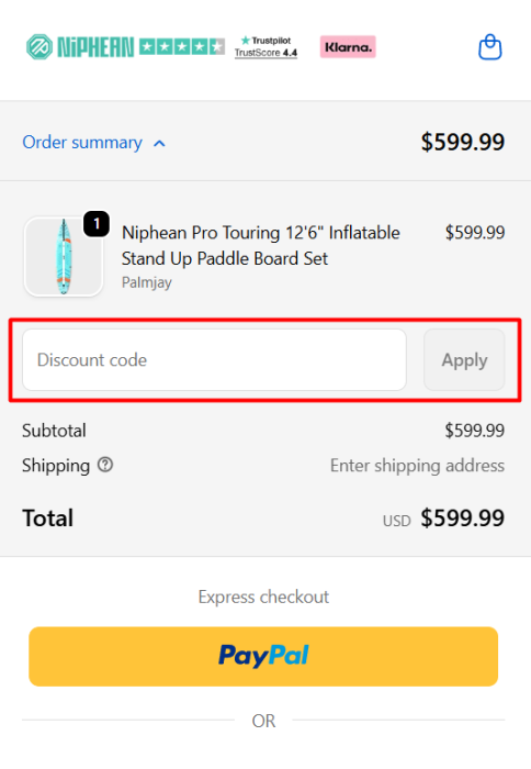 Where to enter Niphean promo code How to use Niphean promo code