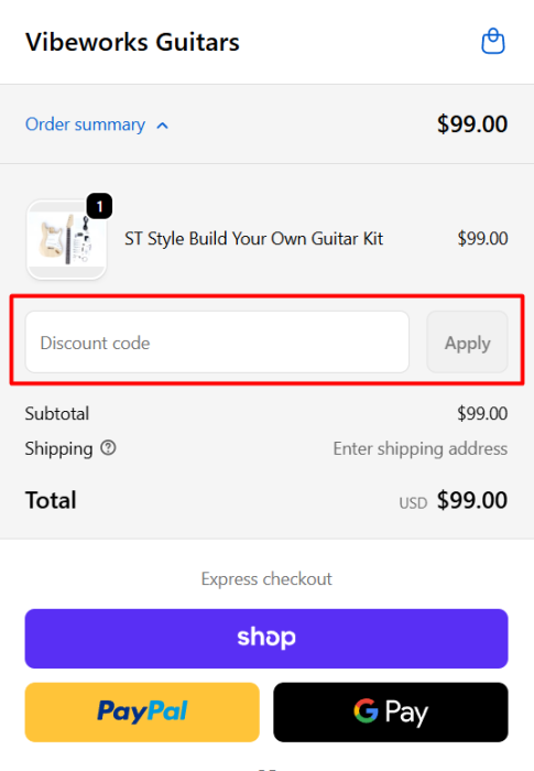 Where to enter Vibeworks Guitars promo code How to use Vibeworks Guitars promo code