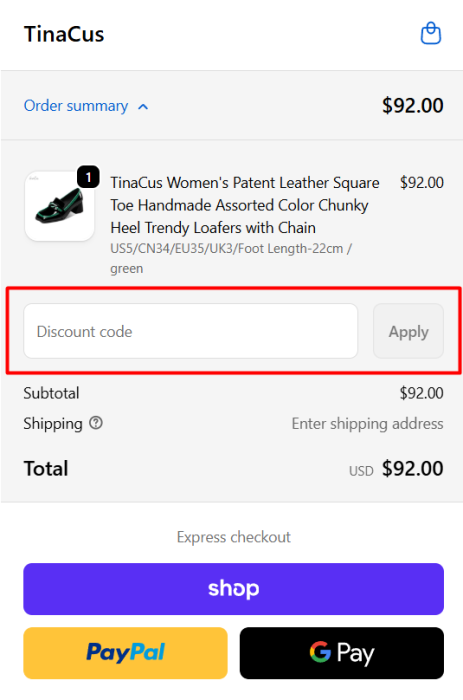 Where to enter TinaCus promo code How to use TinaCus promo code