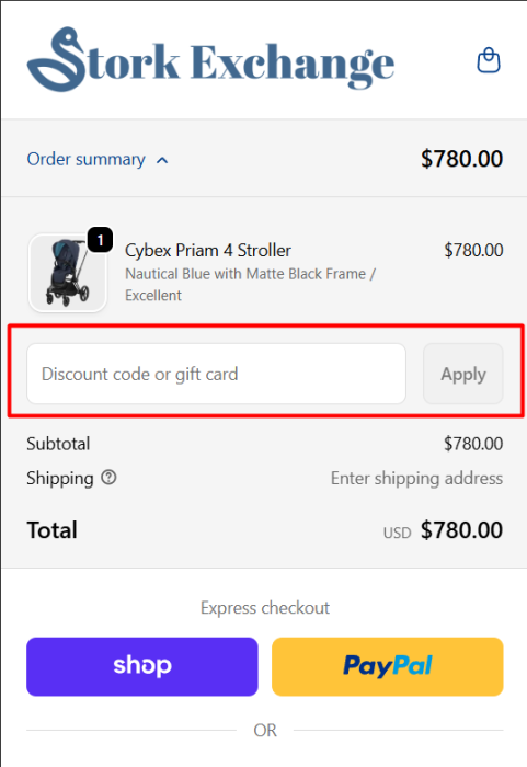 How to use Stork Exchange promo code