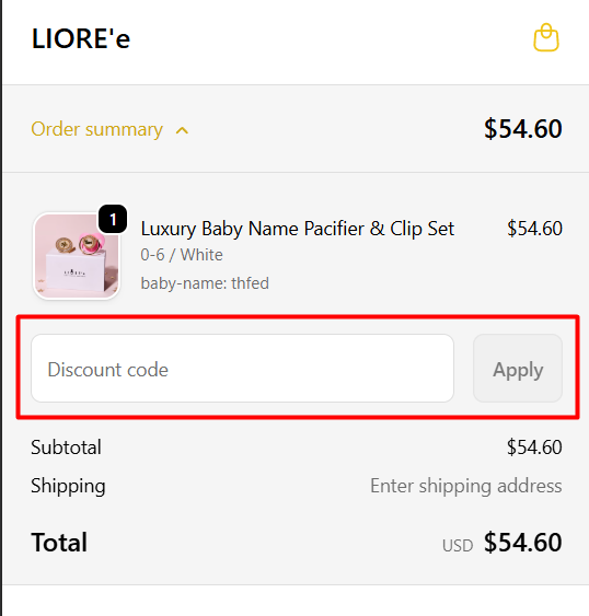 How to use LIORE’e promo code