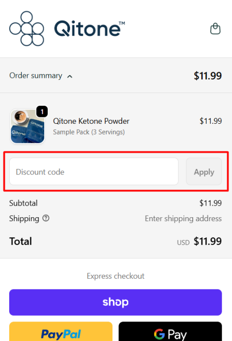 How to use Qitone promo code