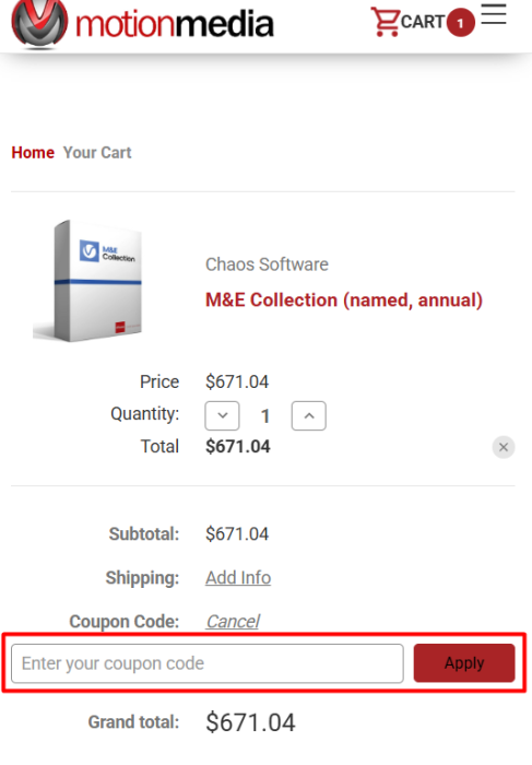 How to use Motion Media promo code