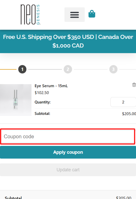 How to use NeoGenesis promo code