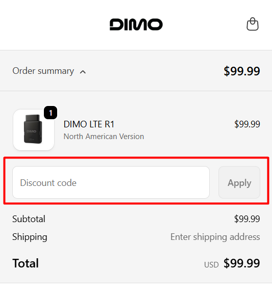 How to use DIMO promo code