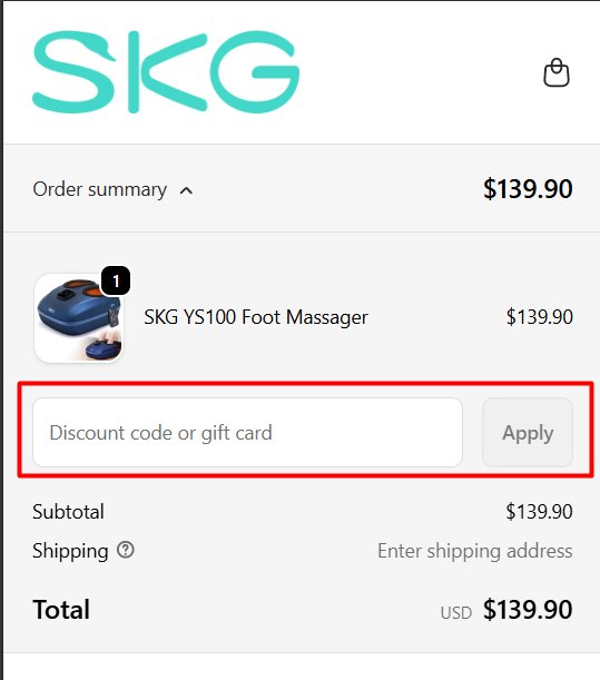 Where to enter SKG Health promo code How to use SKG Health promo code