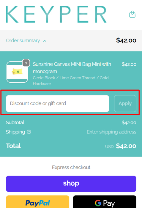 Where to enter KEYPER promo code How to use KEYPER promo code