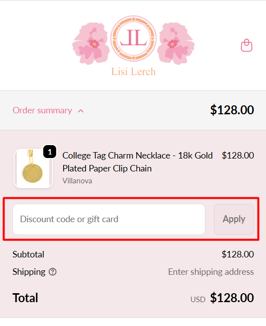 Where to enter Lisi Lerch promo code How to use Lisi Lerch promo code