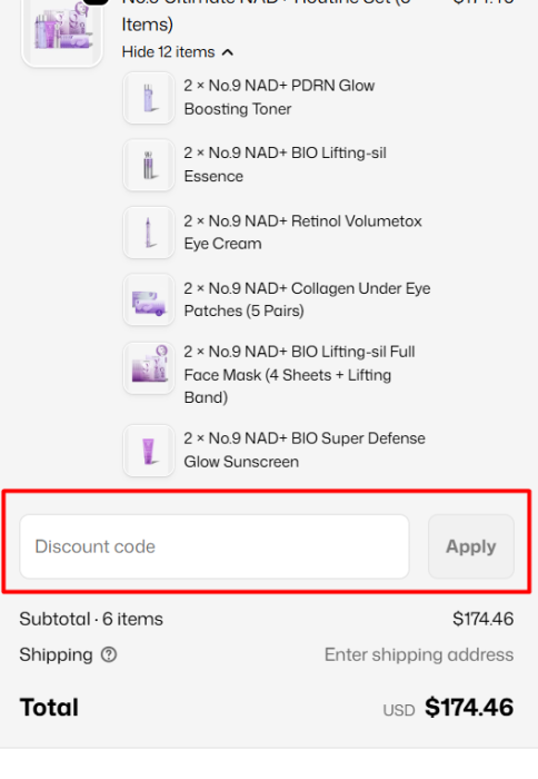 Where to enter Numbuzin US promo code How to use Numbuzin US promo code