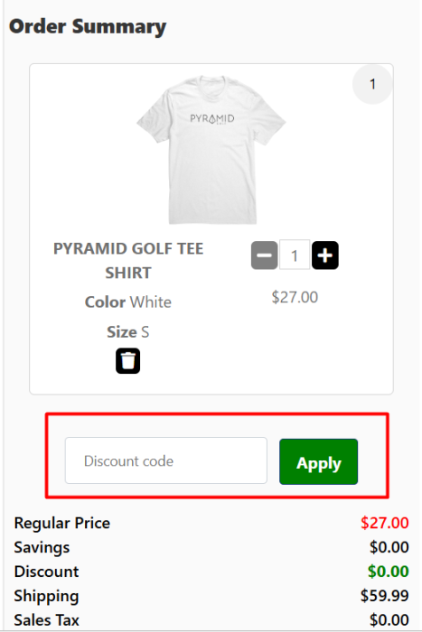 Where to enter Pyramid Golf promo code How to use Pyramid Golf promo code