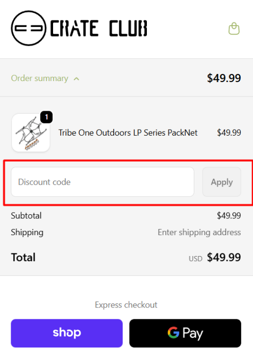 How to use Crate Club promo code