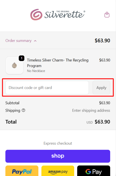 How to use Silverette promo code