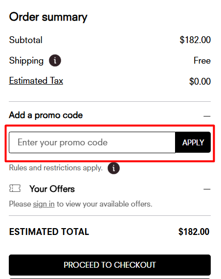 How to use Viktor & Rolf promo code