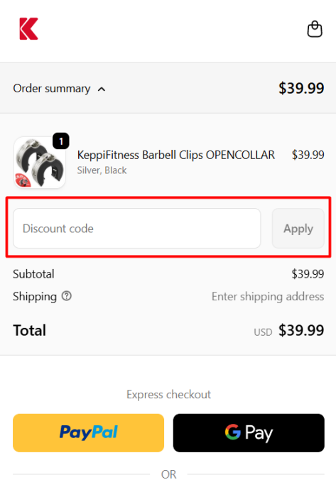 How to use Keppi Fitness promo code
