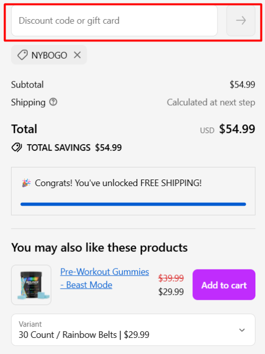 How to use Bounce Nutrition promo code