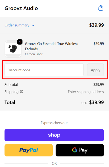 How to use Groovz Audio promo code