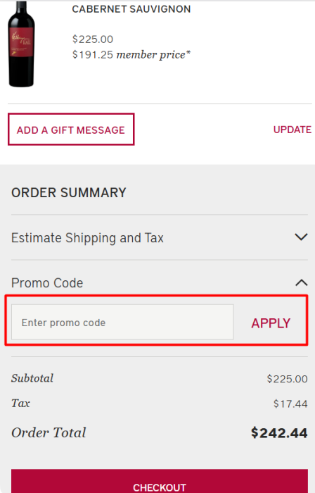 Where to enter HALL Wines promo code How to use HALL Wines promo code