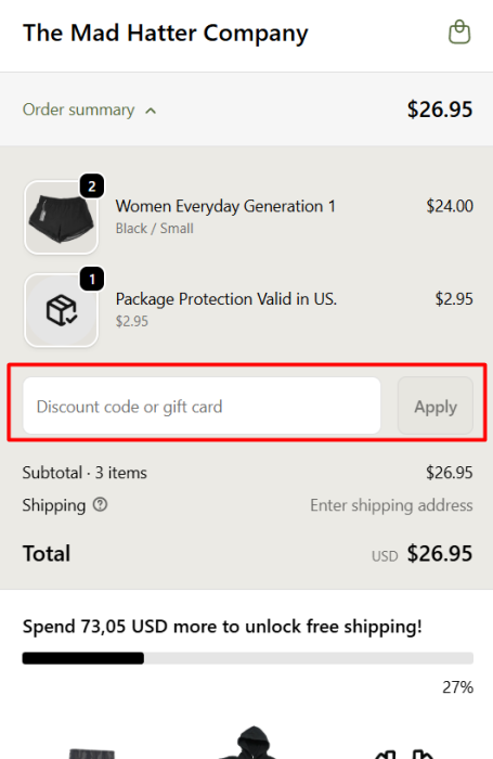 How to use The Mad Hatter Co promo code