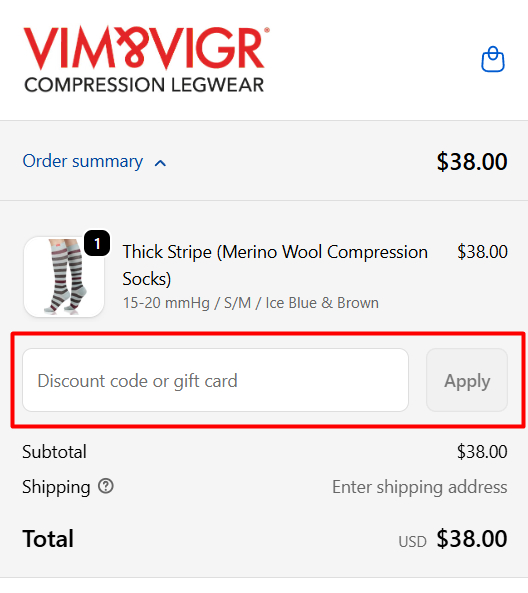 How to use VIM & VIGR promo code
