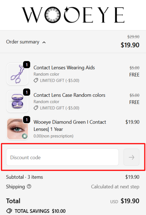 How to use Wooeye promo code