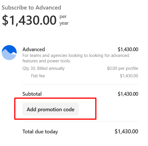 Where to enter Vista Social promo code How to use Vista Social promo code