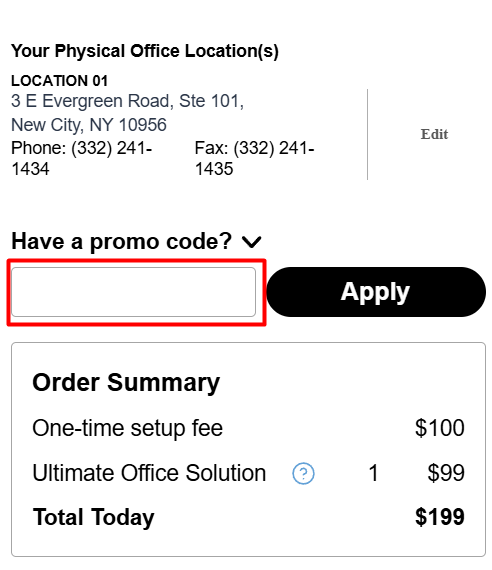 How to use Opus Virtual Offices promo code
