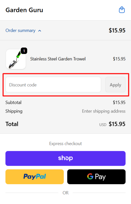 How to use Garden Guru promo code
